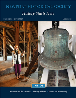 History Starts Here Spring 2020 Newsletter Volume 10