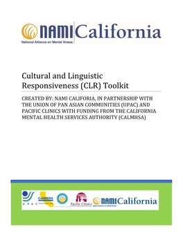 Cultural and Linguistic Responsiveness (CLR) Toolkit