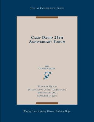 Camp David 25Th Anniversary Forum