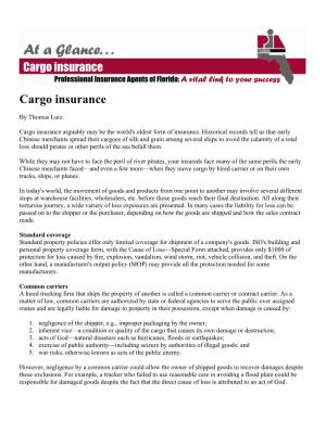 Cargo Insurance