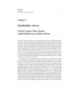 Satisfiability Solvers
