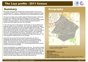 The Leys Profile - 2011 Census