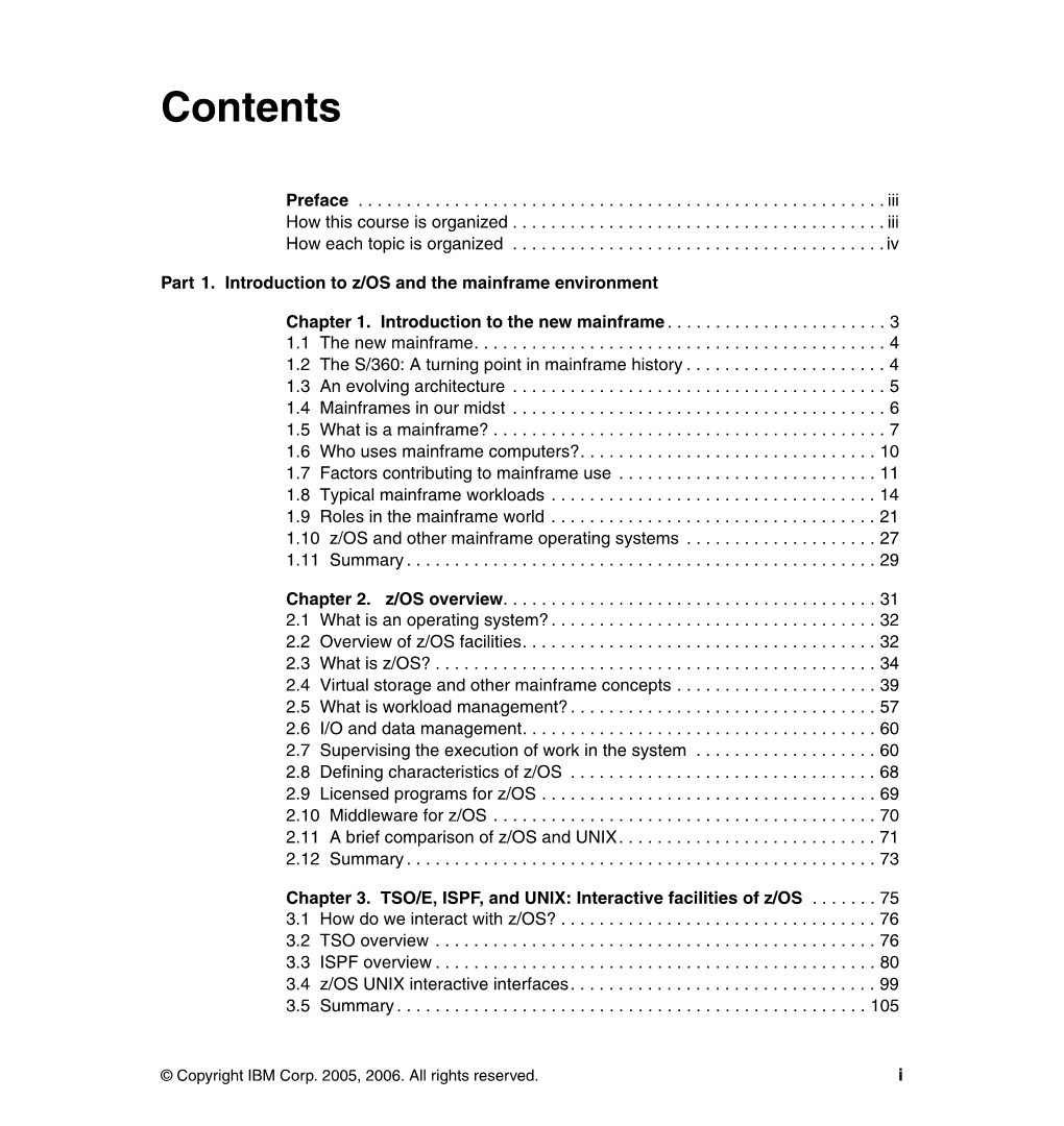 Z/OS Basics Preface