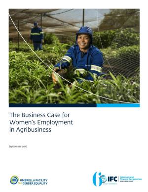 The Business Case for Women's Employment in Agribusiness