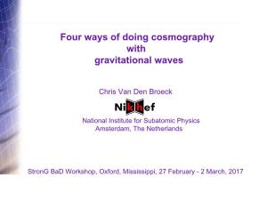 Four Ways of Doing Cosmography with Gravitational Waves