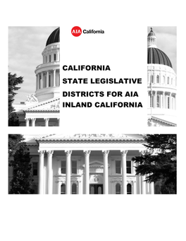 California State Legislative Districts for Aia Inland California