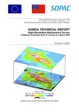 High-Resolution Bathymetric Survey of Samoa