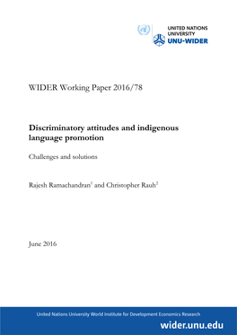 WIDER Working Paper 2016/78