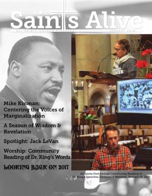 LOOKING BACK on 2017 All Saints First Annual Community Reading of Dr