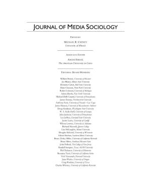 Journal of Media Sociology