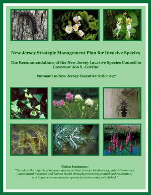 New Jersey Strategic Management Plan for Invasive Species
