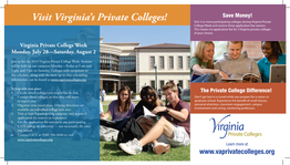 Visit Virginia's Private Colleges!