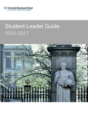 Student Leader Guide 2016 -2017