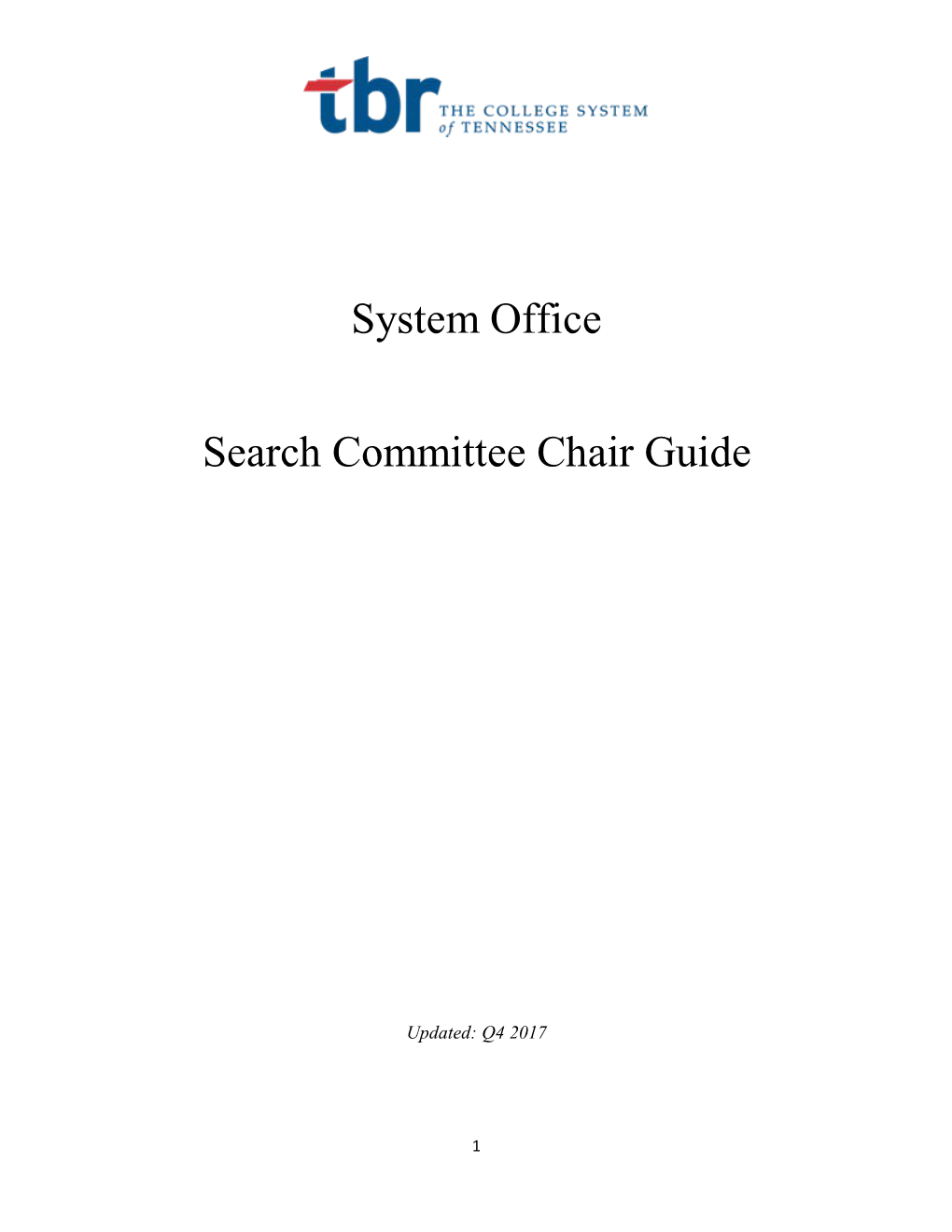 Search Committee Chair Guide