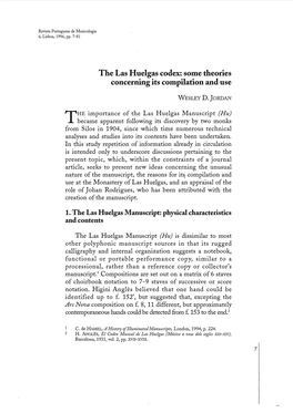 The Las Huelgas Codex: Some Theories Concerning Its Compilation and Use