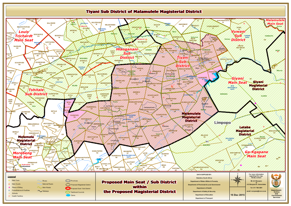 Tiyani Sub District of Malamulele Magisterial District