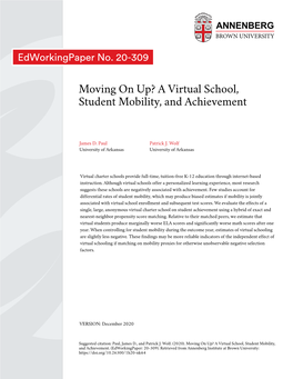 Moving on Up? a Virtual School, Student Mobility, and Achievement