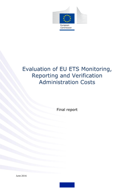 Evaluation of EU ETS Monitoring, Reporting and Verification Administration Costs