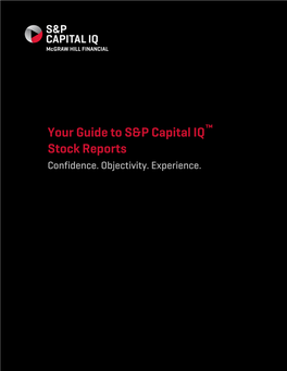 Your Guide to S&P Capital IQ Stock Reports