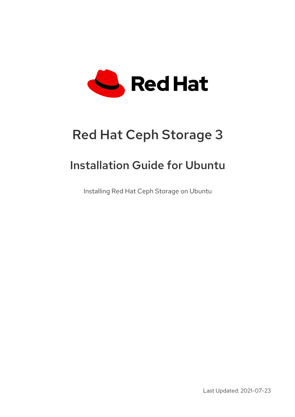 Red Hat Ceph Storage 3 Installation Guide for Ubuntu