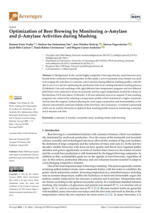 Optimization of Beer Brewing by Monitoring -Amylase