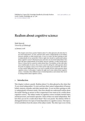 Realism About Cognitive Science