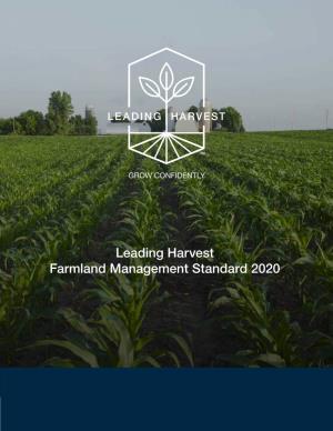 Leading Harvest Farmland Management Standard 2020