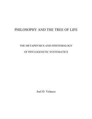 Chapter 1 of Philosophy and the Tree of Life