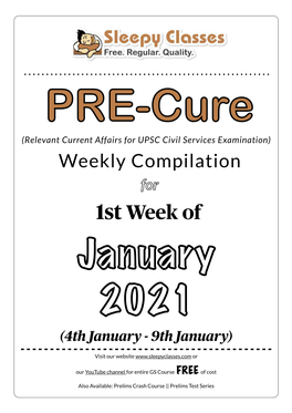 PRE-Cure January 2021 Week 1