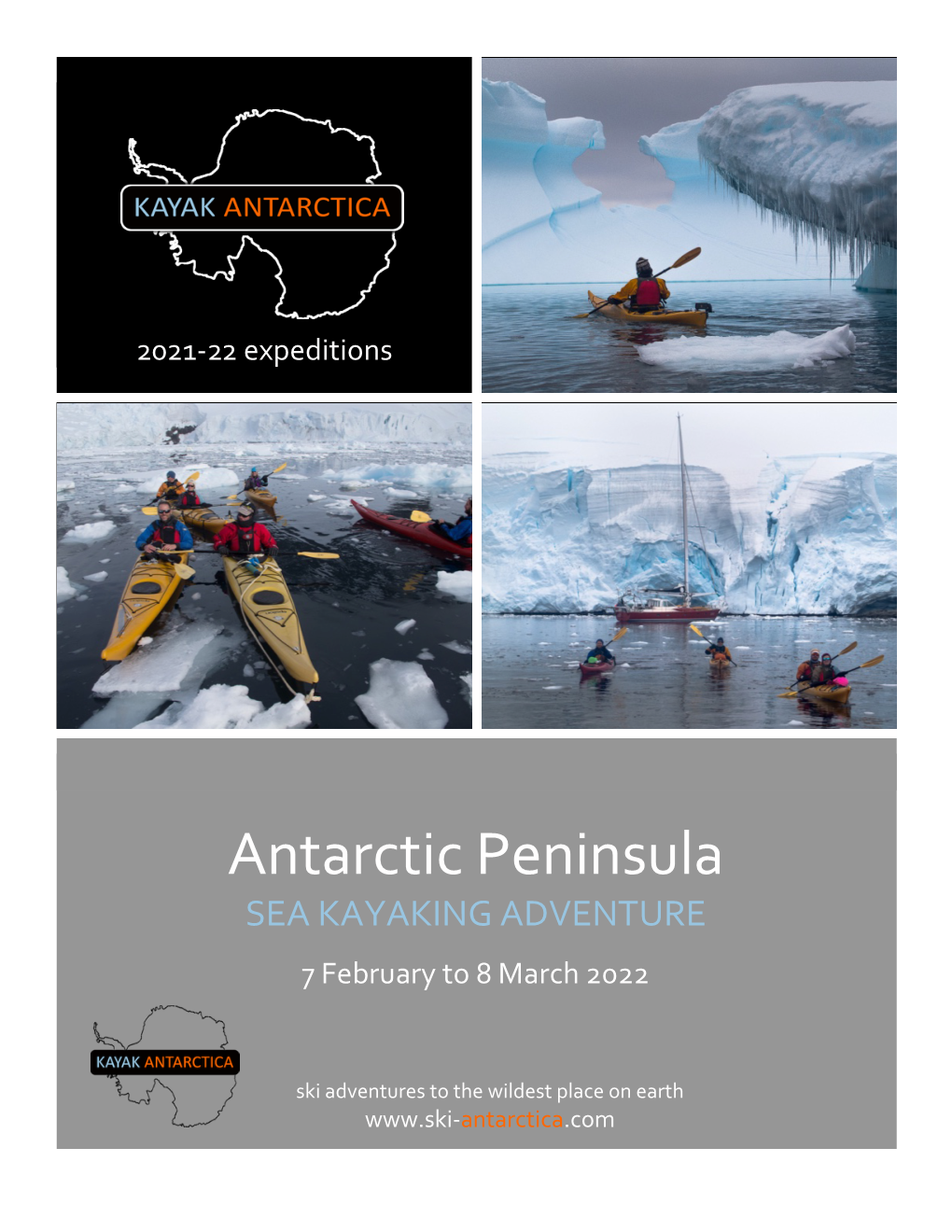 BROCHURE 2021-22 Kayak Antarctica