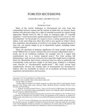 Forced Secessions
