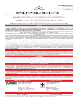 Midvalley Entertainment Limited