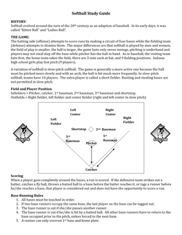 Softball Study Guide