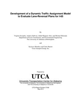 Development of a Dynamic Traffic Assignment Model to Evaluate Lane-Reversal Plans for I-65