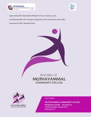 Muthayammal Community College 9965546767