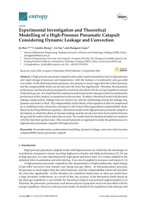 Experimental Investigation and Theoretical Modelling of a High-Pressure Pneumatic Catapult Considering Dynamic Leakage and Convection