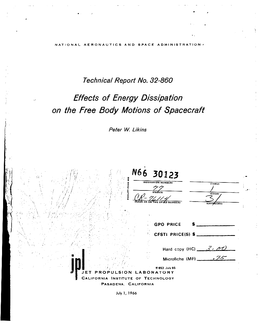 Effects of Energy Dissipation on the Free Body Motions of Spacecraft