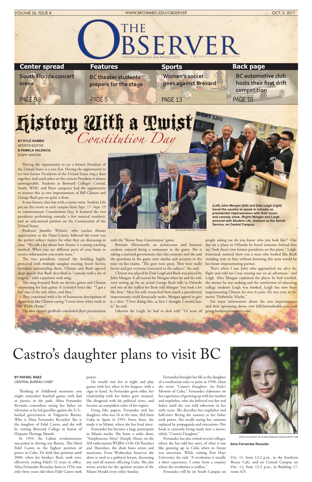 Castro's Daughter Plans to Visit BC