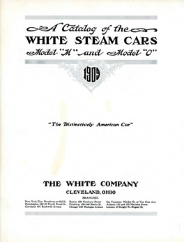 White Steam Cars Model M and Model O