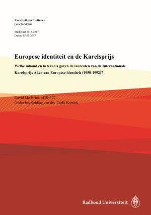 Europese Identiteit En De Karelsprijs