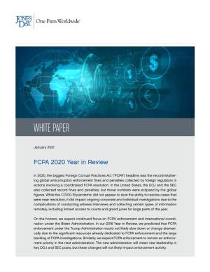 2020 FCPA Year in Review