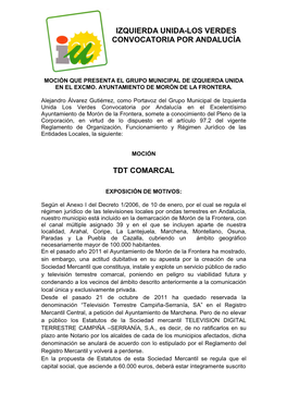 Izquierda Unida-Los Verdes Convocatoria Por Andalucía