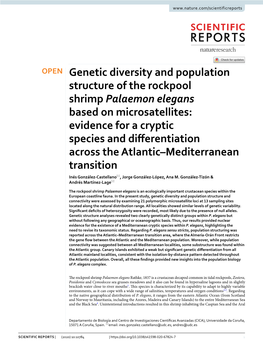 Genetic Diversity and Population Structure of the Rockpool