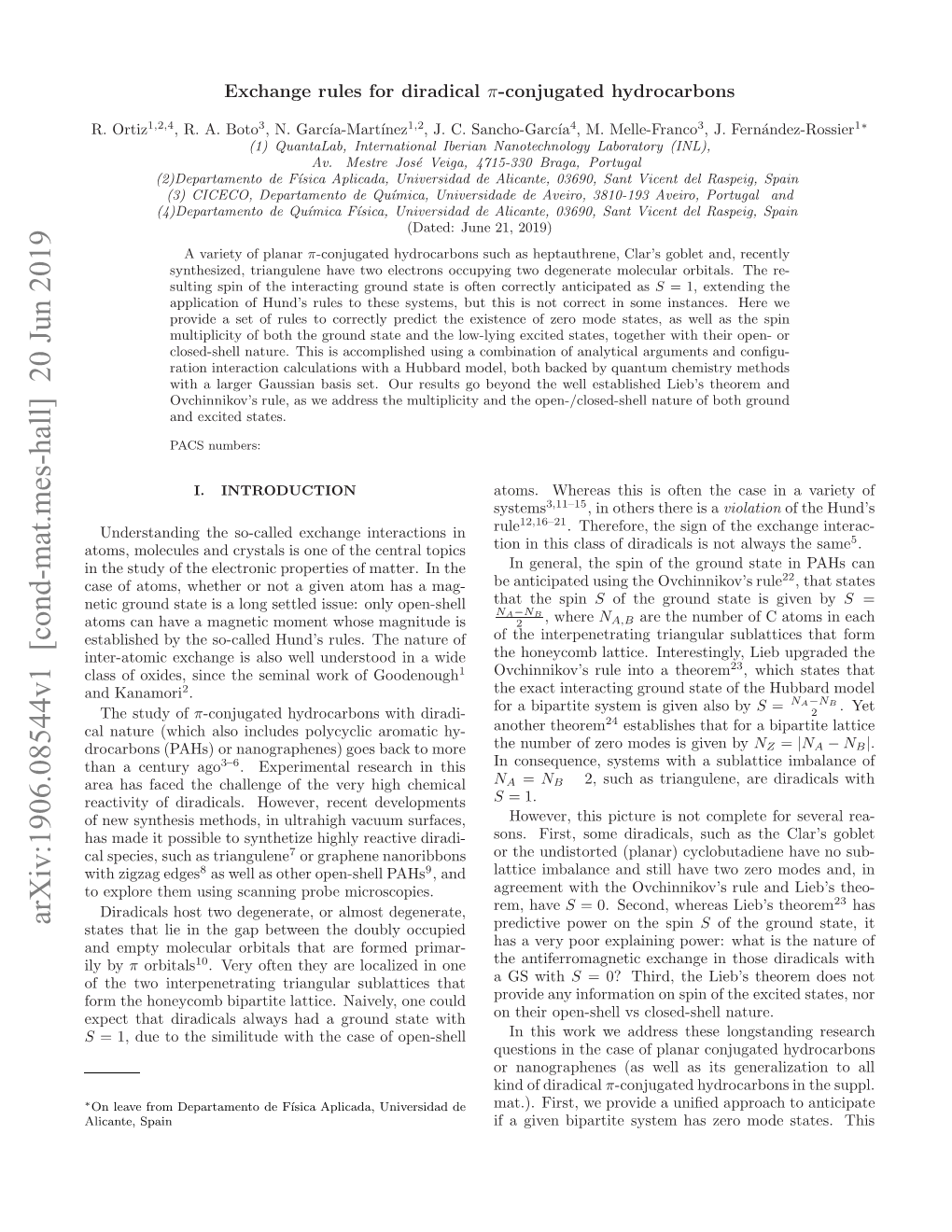 Arxiv:1906.08544V1 [Cond-Mat.Mes-Hall]