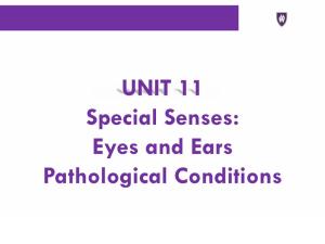 UNIT 11 Special Senses: Eyes and Ears Pathological Conditions Eye ACHROMATOPSIA