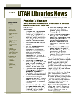 UTAH Libraries News Newsnewnews