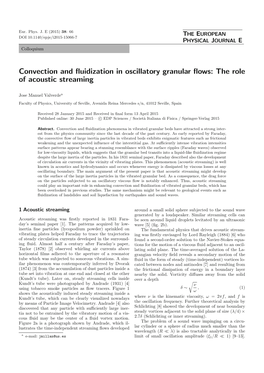 Convection and Fluidization in Oscillatory Granular Flows: the Role