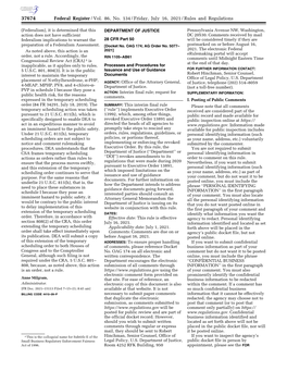 Federal Register/Vol. 86, No. 134/Friday, July 16, 2021/Rules