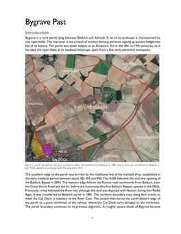 Bygrave Past Introduction Bygrave Is a Rural Parish Lying Between Baldock and Ashwell