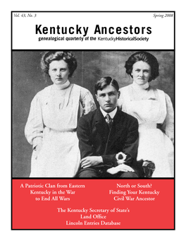 Kentucky Ancestors Genealogical Quarterly of The